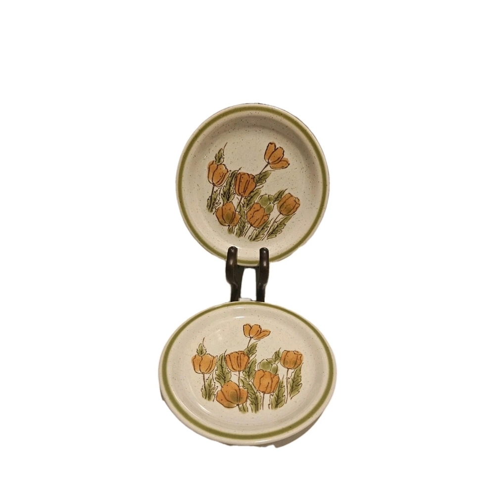 Vintage Floral Ceramic Plates